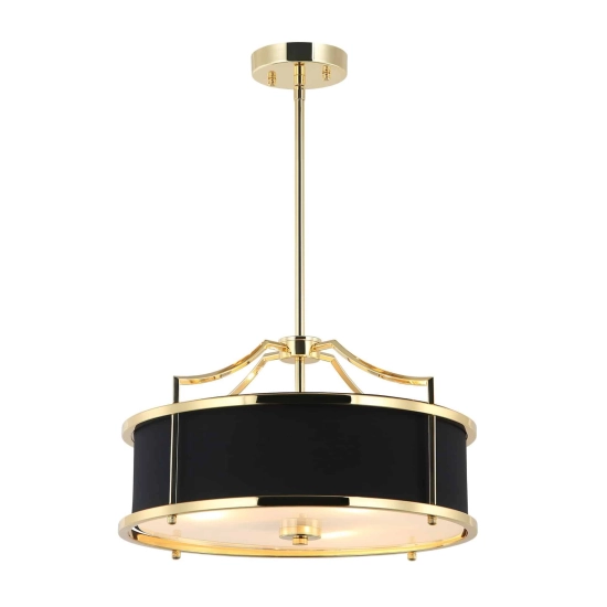 Lampa wisząca STANZA GOLD DARK NERO S Open Design Highlights